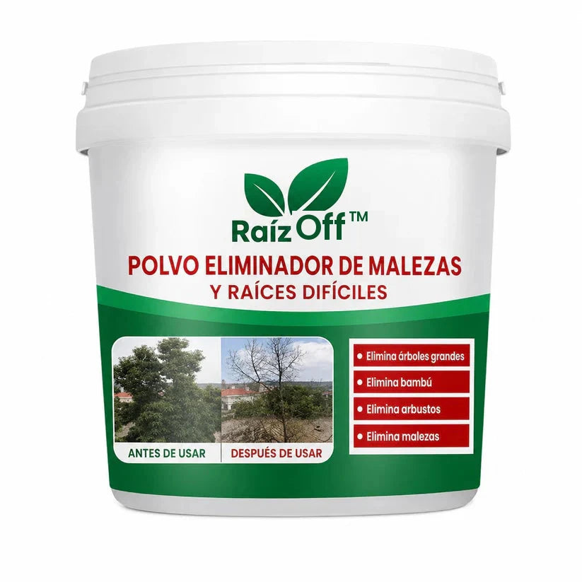 RaizOff Polvo Eliminador De Malezas y Raices Dificiles