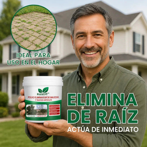 RaizOff Polvo Eliminador De Malezas y Raices Dificiles